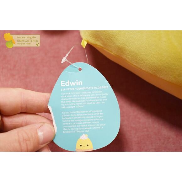 Squishmallows 16" Edwin Lemon Meringue Pie Plush - Picture 5 of 6